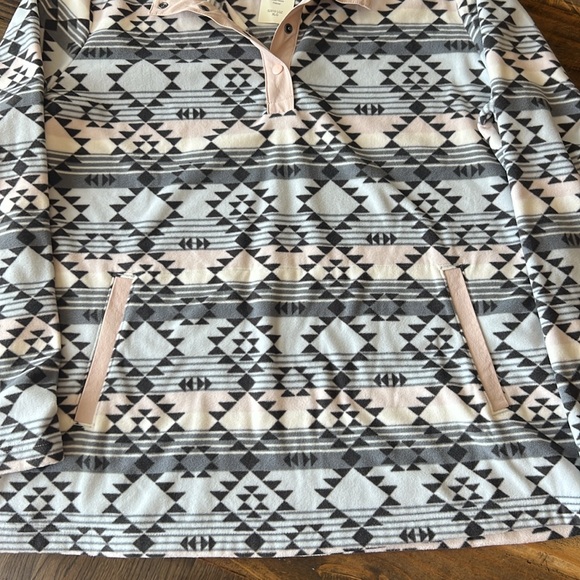 Women's Duluth Trading Co. Doubleback Printed Fleece Pullover - Picture 3 of 5